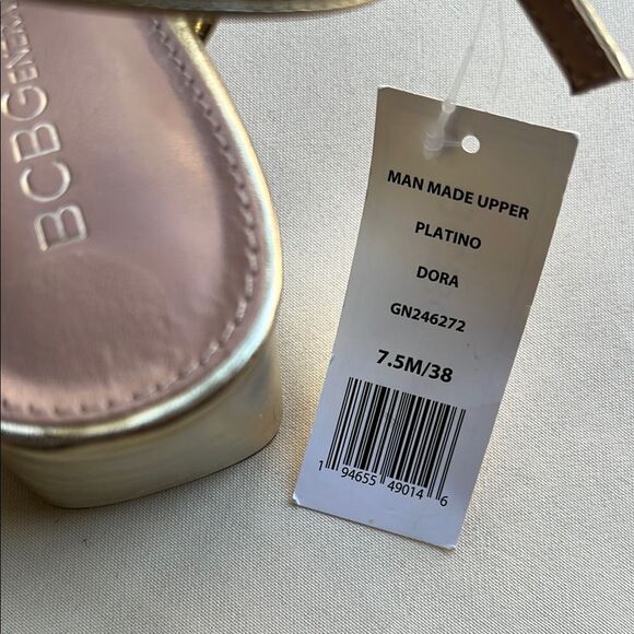 BCBGeneration Gold Strappy Women's Sandals - Picture 7 of 11